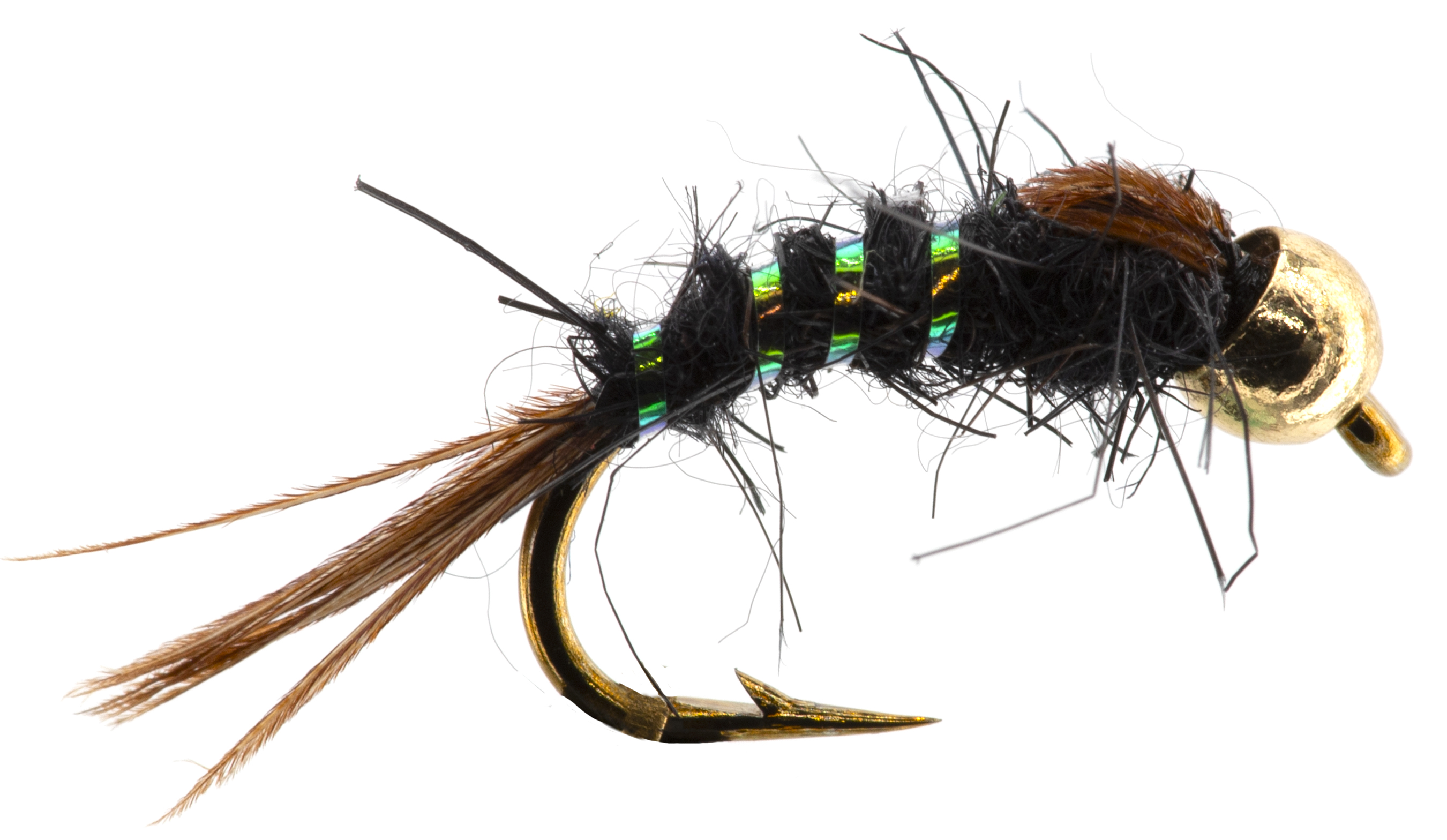 The Essential Fly Black Grub Fishing Fly